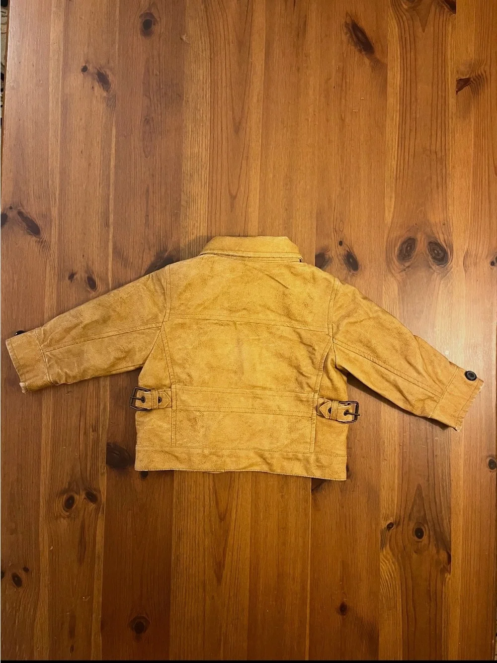Vintage Baby Gap Distressed Faux Leather Moto / Worker Jacket
